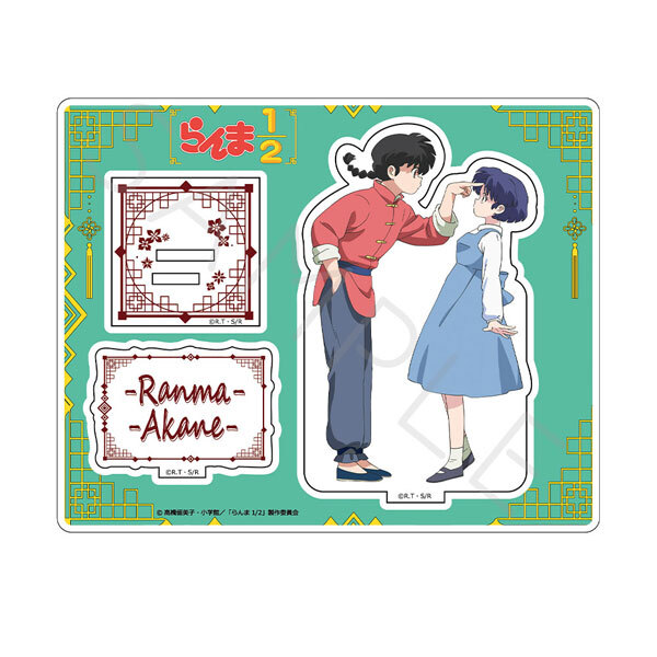 亂馬1/2日版壓克力立牌-早乙女亂馬&天道茜 I