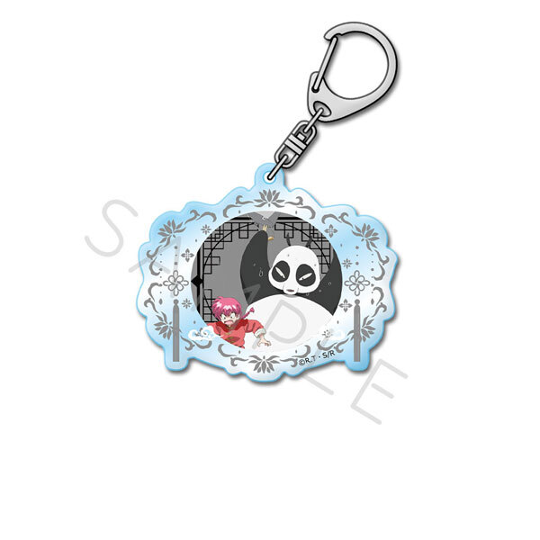 亂馬1/2日版壓克力鑰匙圈-亂馬&玄馬(熊貓) J