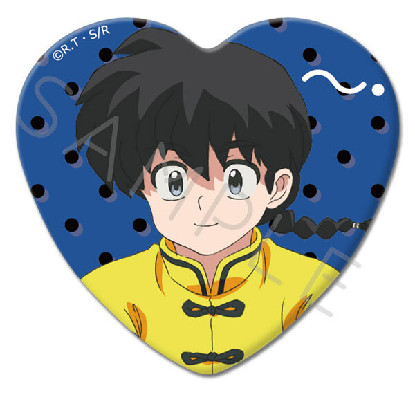 亂馬1/2日版心型胸章-早乙女亂馬 A