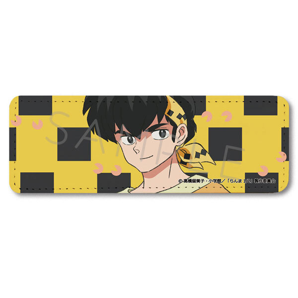 亂馬1/2日版皮革長型胸章-響良牙 D