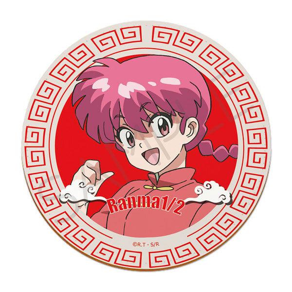 亂馬1/2日版皮革杯墊-亂馬 B