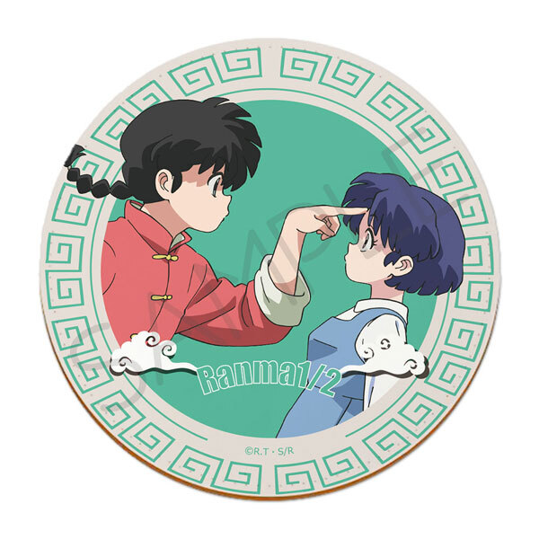 亂馬1/2日版皮革杯墊-早乙女亂馬&天道茜 I