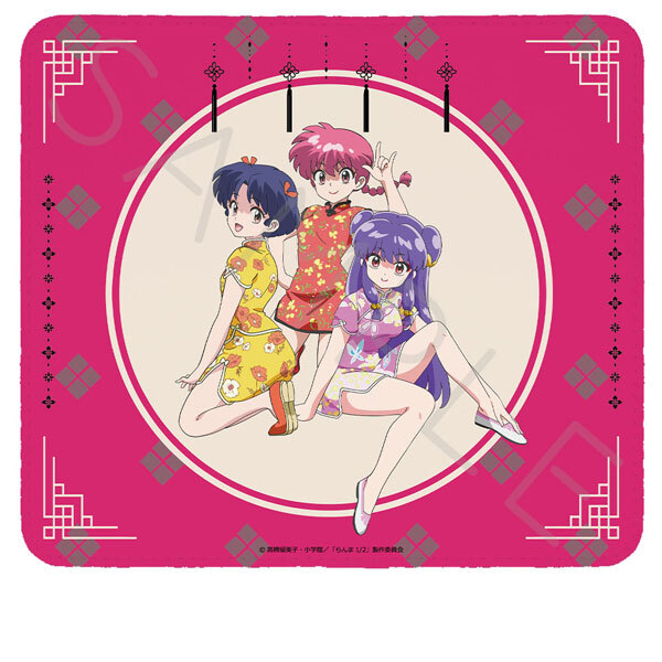 亂馬1/2日版滑鼠墊-亂馬&天道茜&珊璞