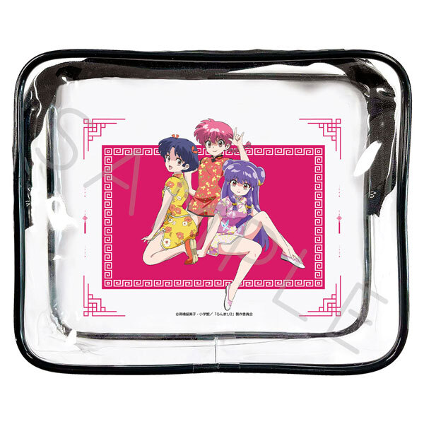 亂馬1/2日版透明收納包-亂馬&天道茜&珊璞