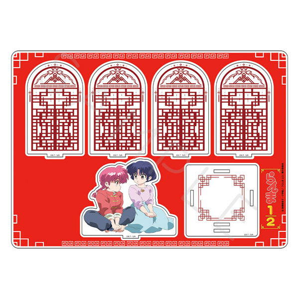 亂馬1/2日版壓克力場景組-亂馬&天道茜