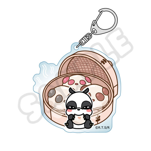 亂馬1/2日版壓克力鑰匙圈-熊貓包子(早乙女玄馬)