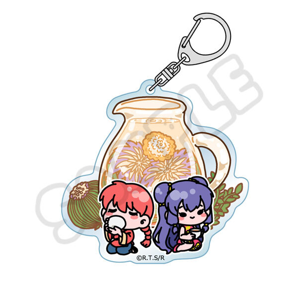 亂馬1/2日版壓克力鑰匙圈-工藝茶(亂馬&珊璞)