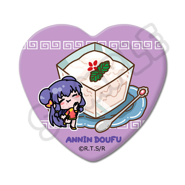 亂馬1/2日版心型胸章-杏仁豆腐(珊璞)