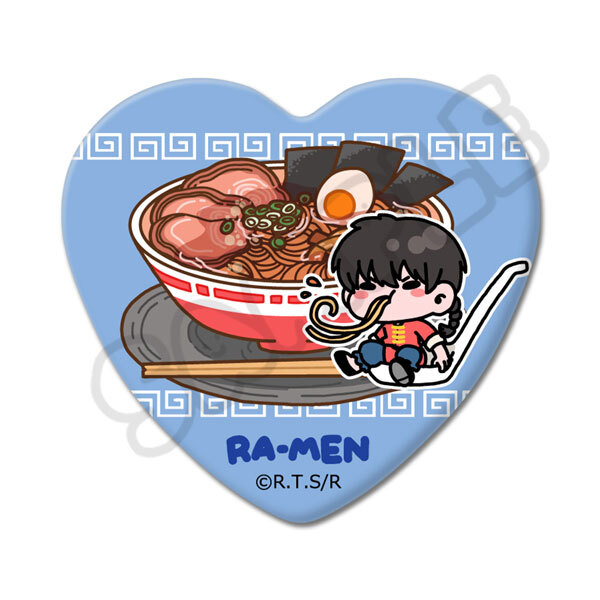 亂馬1/2日版心型胸章-拉麵(早乙女亂馬)