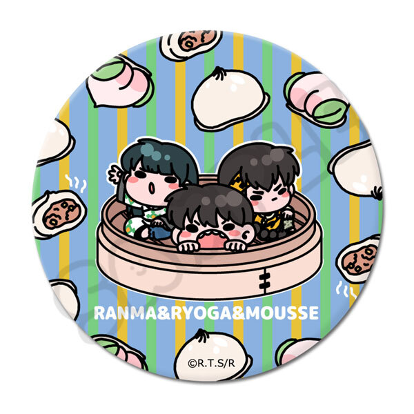 亂馬1/2日版3WAY胸章-包子?(早乙女亂馬&良牙&沐絲)