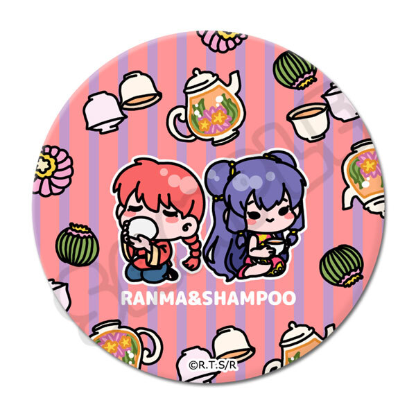 亂馬1/2日版3WAY胸章-工藝茶(亂馬&珊璞)