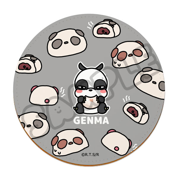 亂馬1/2日版皮革杯墊-熊貓包子(早乙女玄馬)