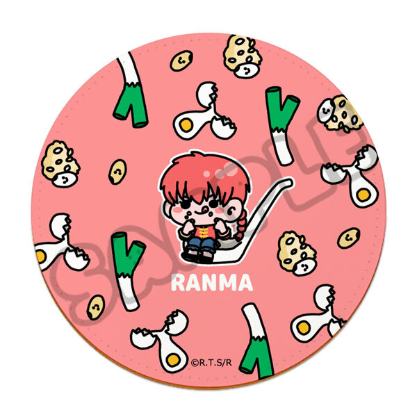 亂馬1/2日版皮革杯墊-炒飯(亂馬)