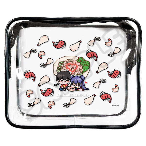 亂馬1/2日版透明收納包-美乃滋蝦仁(早乙女亂馬&珊璞)
