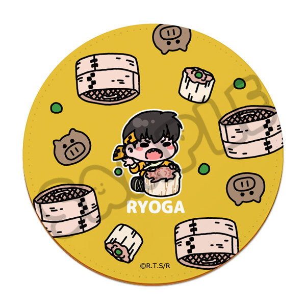 亂馬1/2日版皮革杯墊-燒賣(響良牙)