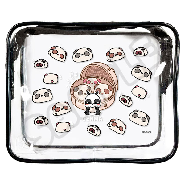 亂馬1/2日版透明收納包-熊貓包子(早乙女玄馬)