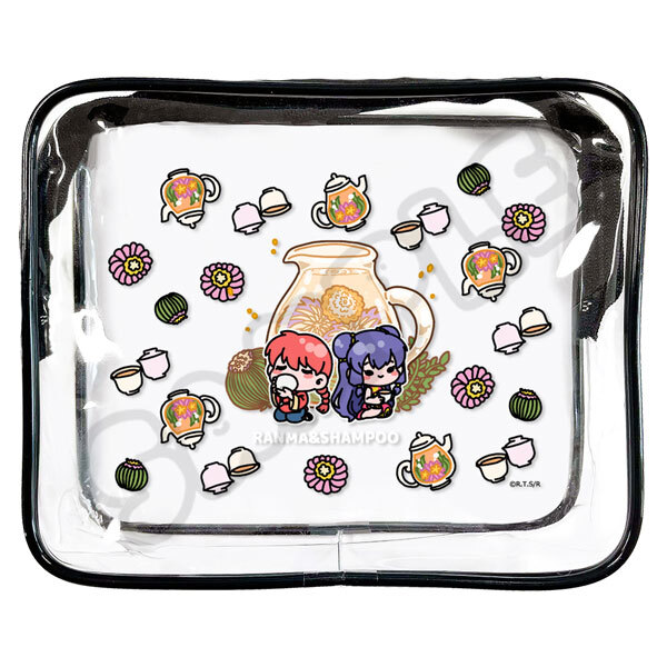 亂馬1/2日版透明收納包-工藝茶(亂馬&珊璞)