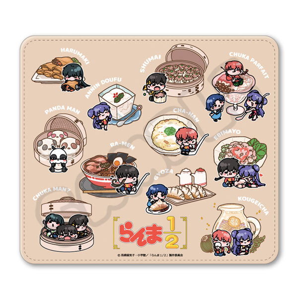亂馬1/2日版滑鼠墊-集合B(料理總匯)