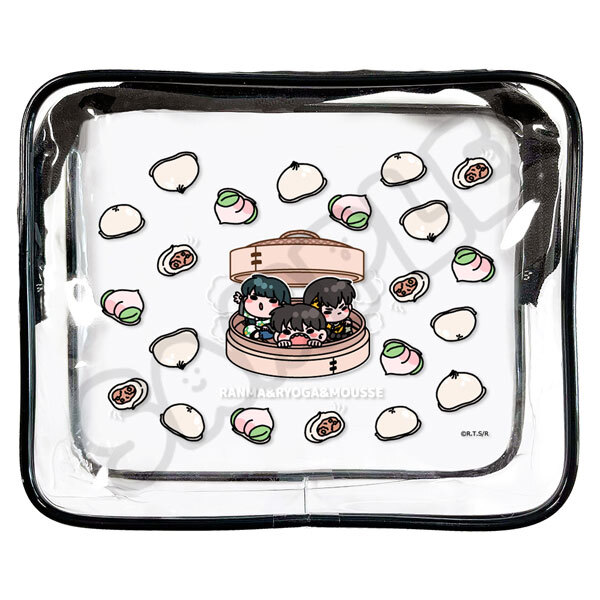 亂馬1/2日版透明收納包-包子?(早乙女亂馬&良牙&沐絲)