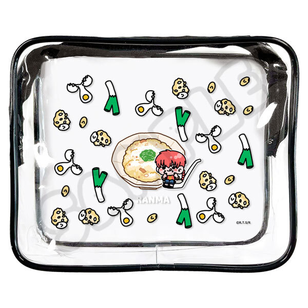 亂馬1/2日版透明收納包-炒飯(亂馬)