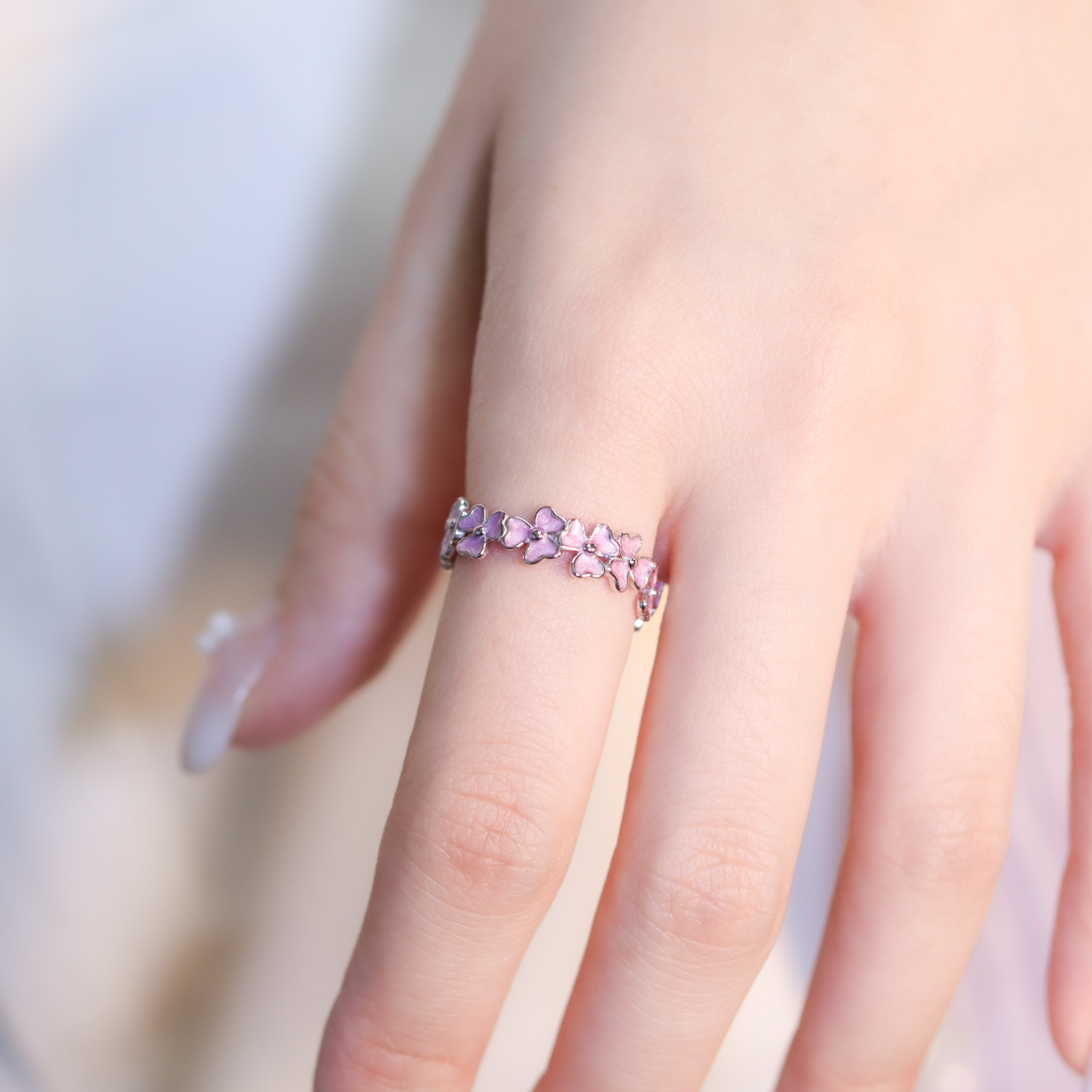 | 925銀 | 紫羅蘭繞戒指 | RI0865 |