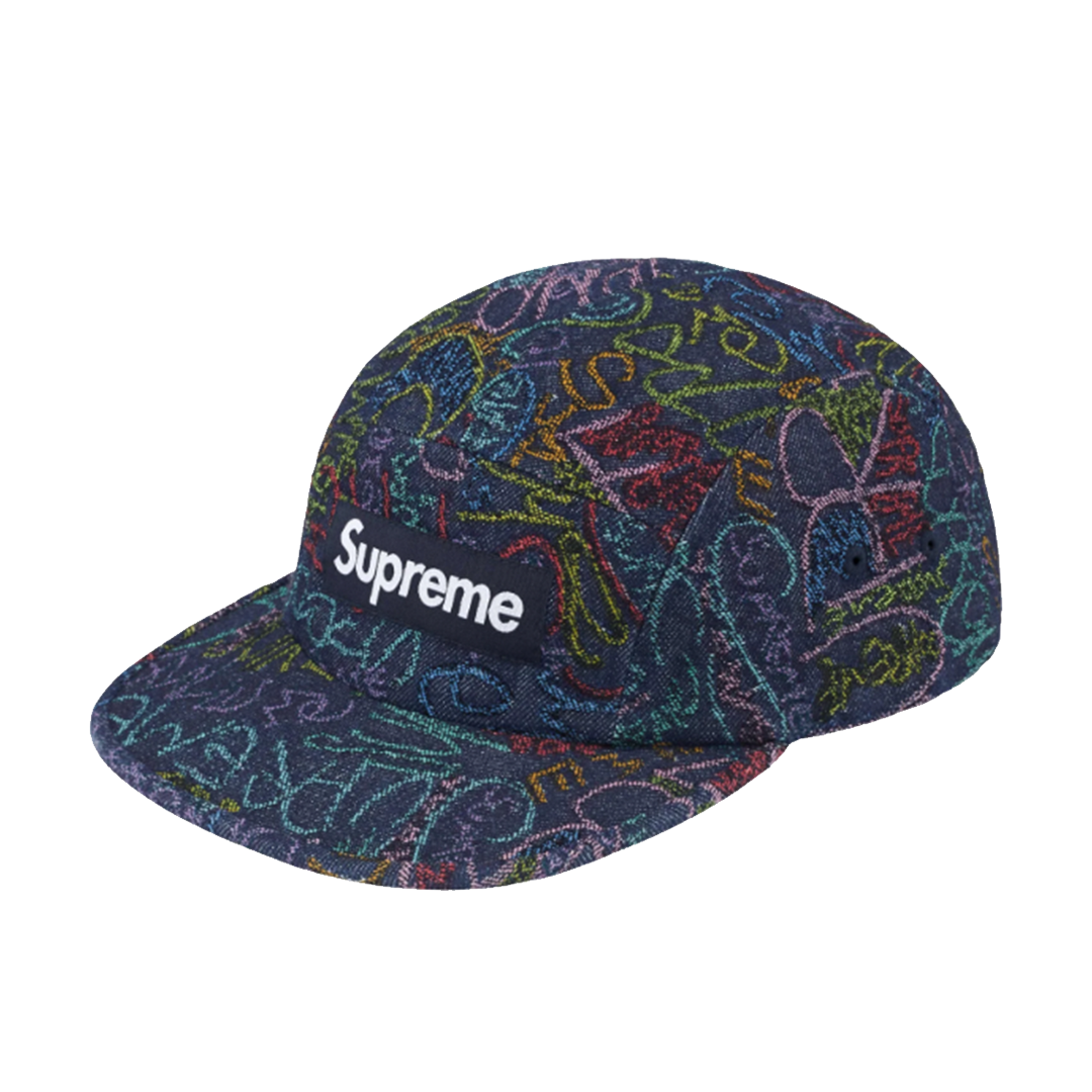 Supreme 25SS Handwriting Denim Camp Cap | FLOMMARKET