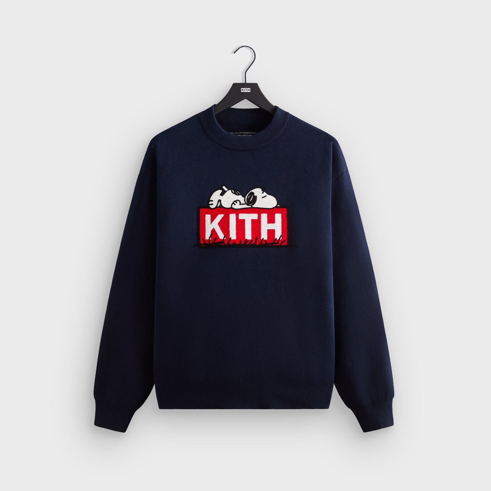 2025SS Kith for Peanuts Doghouse Classic Logo Crewneck Sweater 史努比 BOX 針織 毛衣 寬版 超限量 現貨
