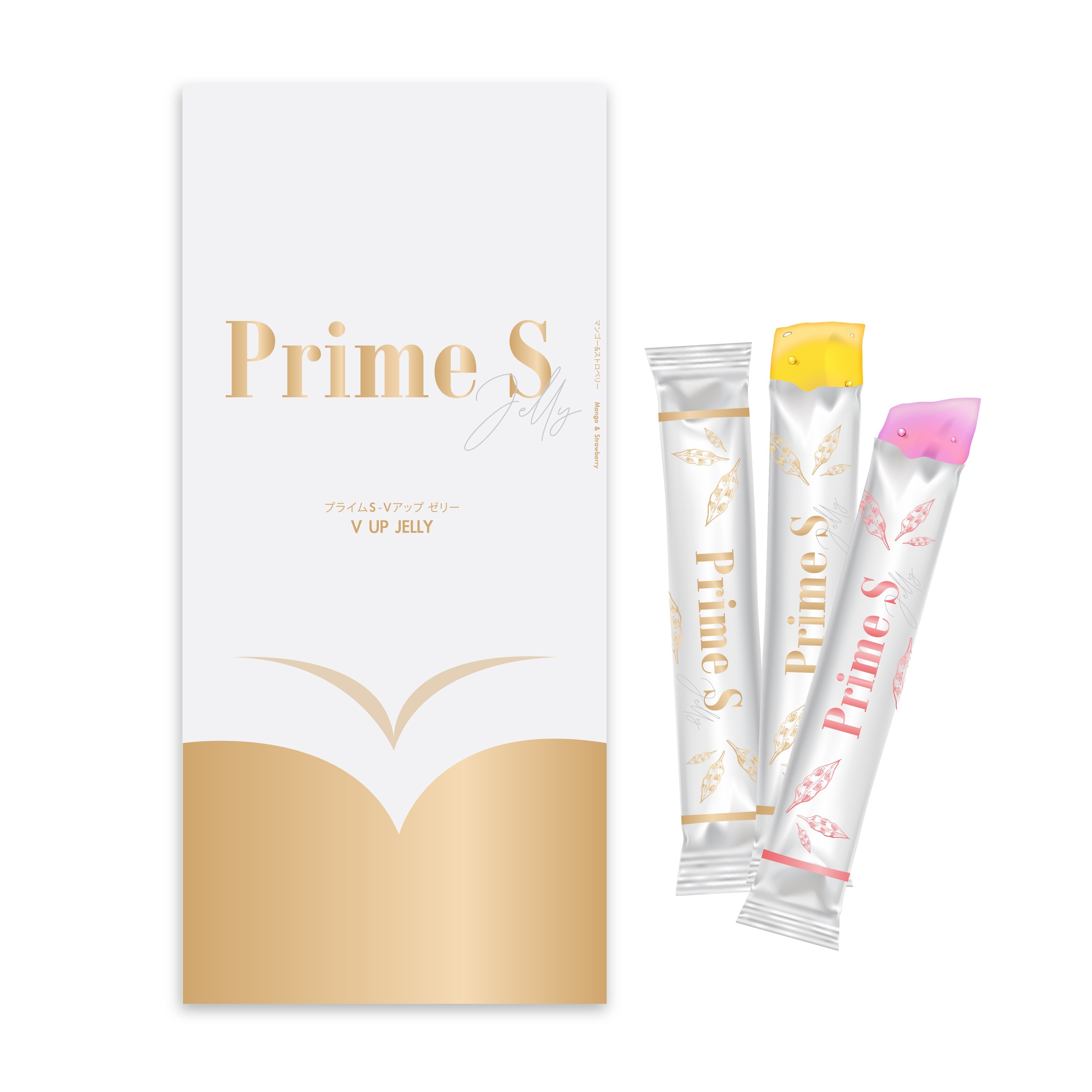 【買3送1】Prime S V塑美肌胎盤素豐胸啫喱 (芒果&士多啤梨口味) (14條) (EXP:2029.05)