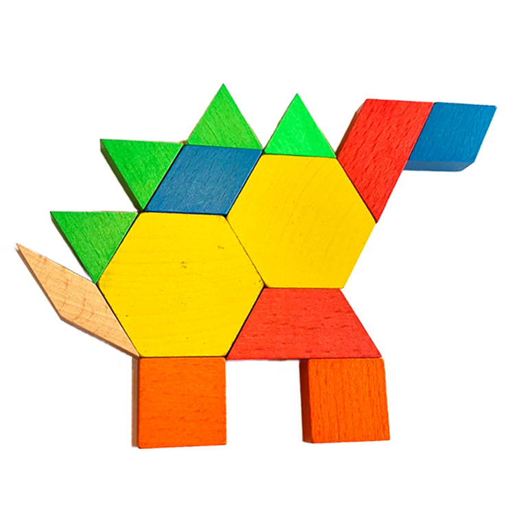 原木磁性萬花積木（六型六色）-新創作萬花筒系列-500片