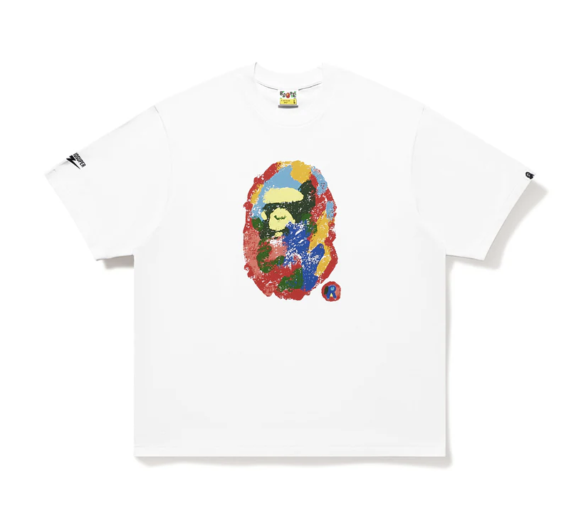 2025SS A BATHING APE BAPE KIDSUPER PAINTING APE HEAD TEE 大頭 塗鴉 短T 現貨 1L23110919