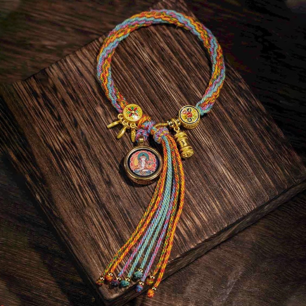 手繩 編織手繩 手鍊 六字真言手鍊 手工編織 民族風 八大守護神 出入平安 辟邪 招財納福 保平安 男女同款 禮物230