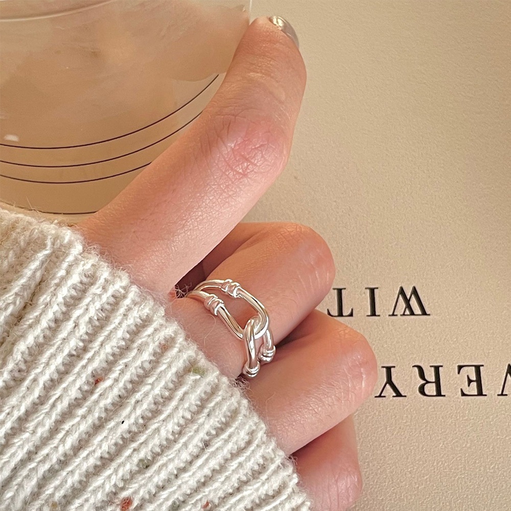 情侶戒指 925 純銀戒指 18k金 通體純銀 鍍金戒指 指環 高級感 小眾設計 韓版戒指 幾何戒指 配飾 禮物 167