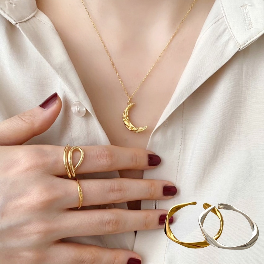 戒指女 925 純銀戒指 可調式 開口戒指 素戒指 極簡ins風 指環 高級感 小眾設計 韓版戒指 情人節禮物 165