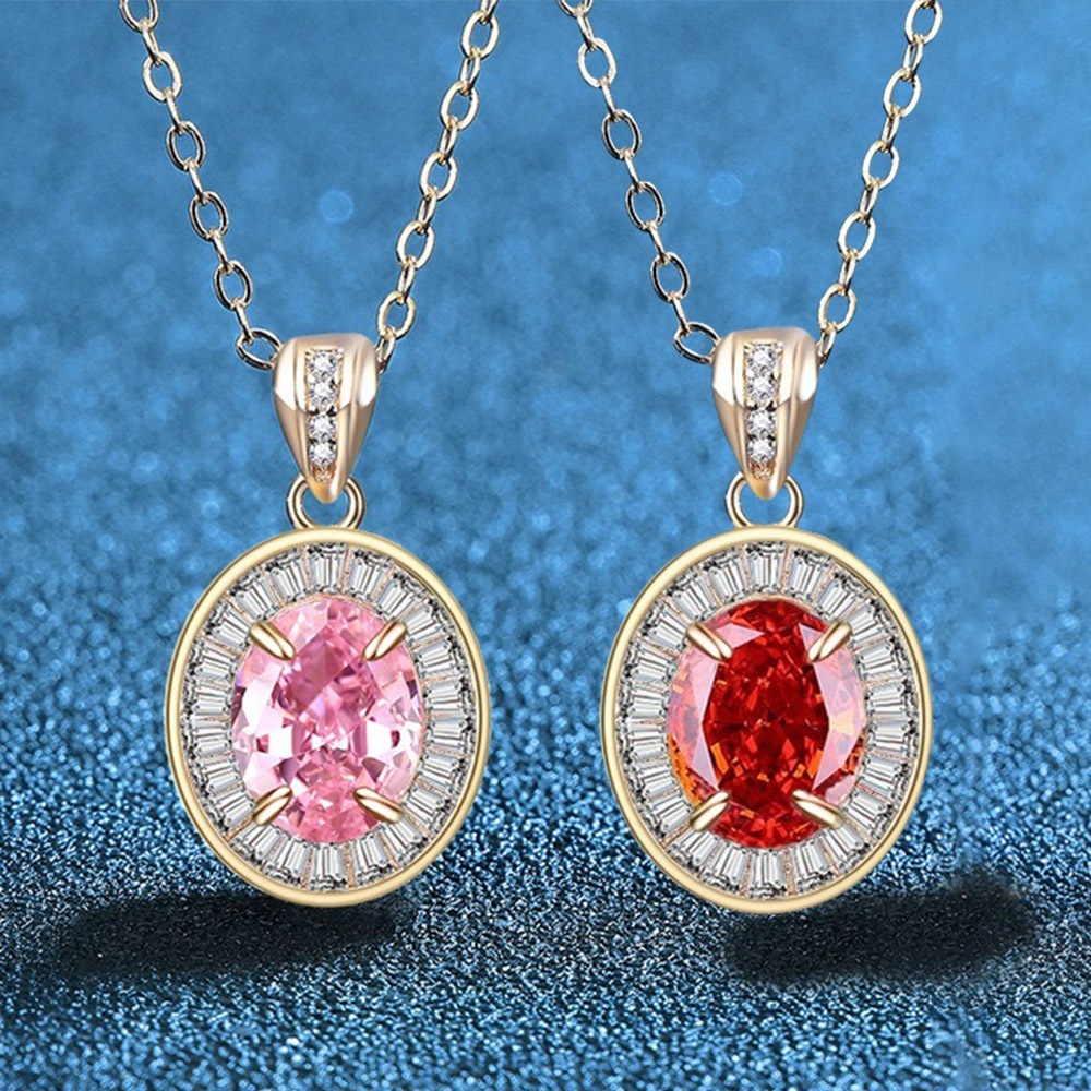 項鍊 女生項鍊 吊墜 925 純銀項鍊 吊飾 鎖骨鏈 銀飾 藍色項鏈 粉紅色 小眾設計 個性項鍊 韓國飾品 禮物 352