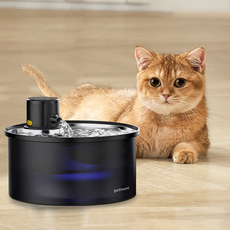 PETWANT 自動感應無線寵物飲水機3L (不鏽鋼飲水盤) W5-L