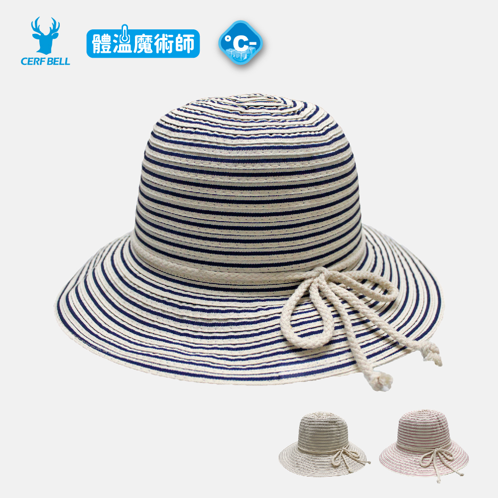 【肌涼】【Charm/優雅輕盈系列】蝴蝶結雙色遮陽帽丨7GH0100