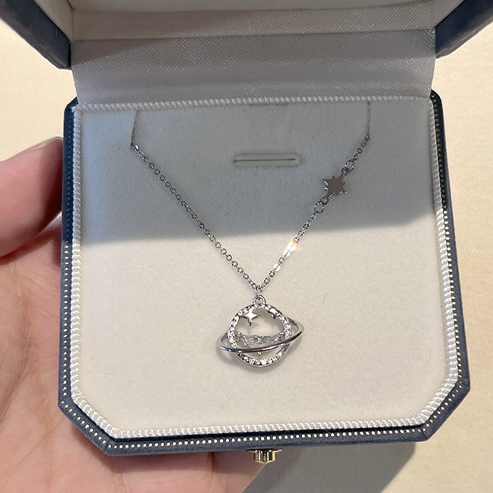 925 純銀項鍊 項鍊 頸鏈 女生項鍊 星星項鍊 星球項鍊 簡約ins風 個性項鍊 韓國飾品 閨蜜項鍊 女生禮物 333