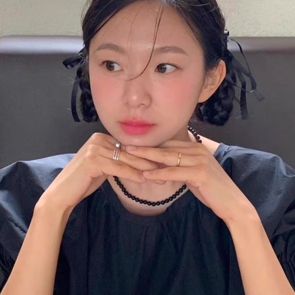 項鍊 頸鏈 女生項鍊 黑瑪瑙 串珠項鍊 925 純銀 簡約ins風 個性項鍊 韓國飾品 高級感 銀元寶 小禮物 330