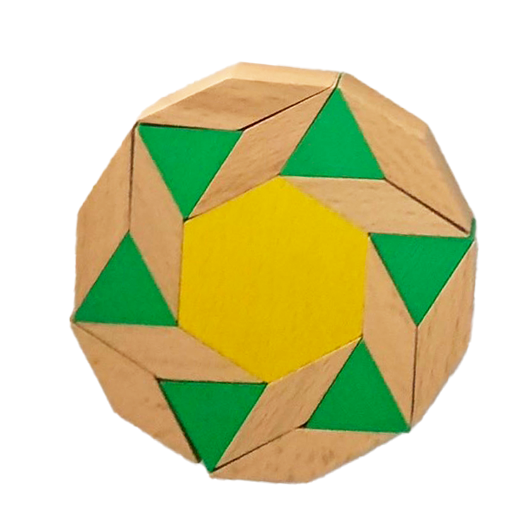 原木磁性萬花積木（六型六色）-新萬花筒系列-250片