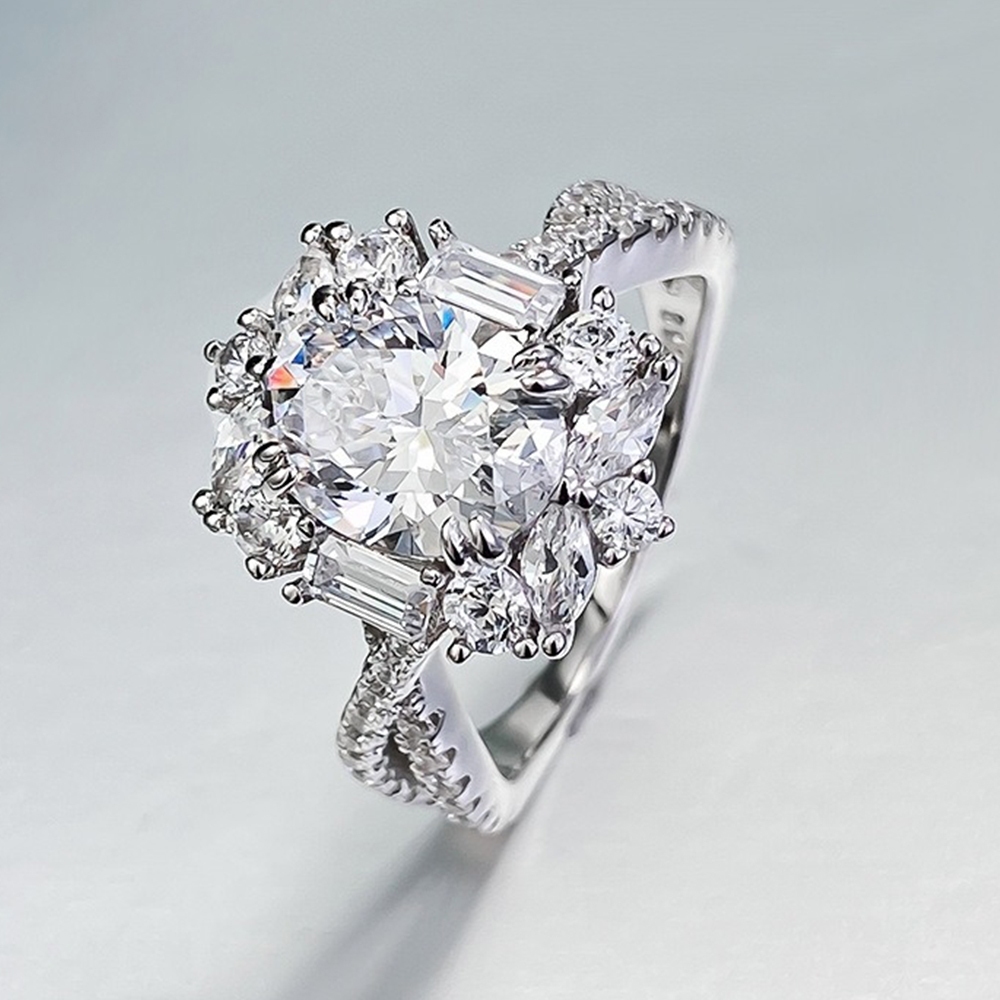 925純銀戒指 銀戒指 通體純銀 戒指女生 鋯石戒指 銀飾 ins戒指 個性戒指 情侶戒指 情人節禮物 生日禮物 150