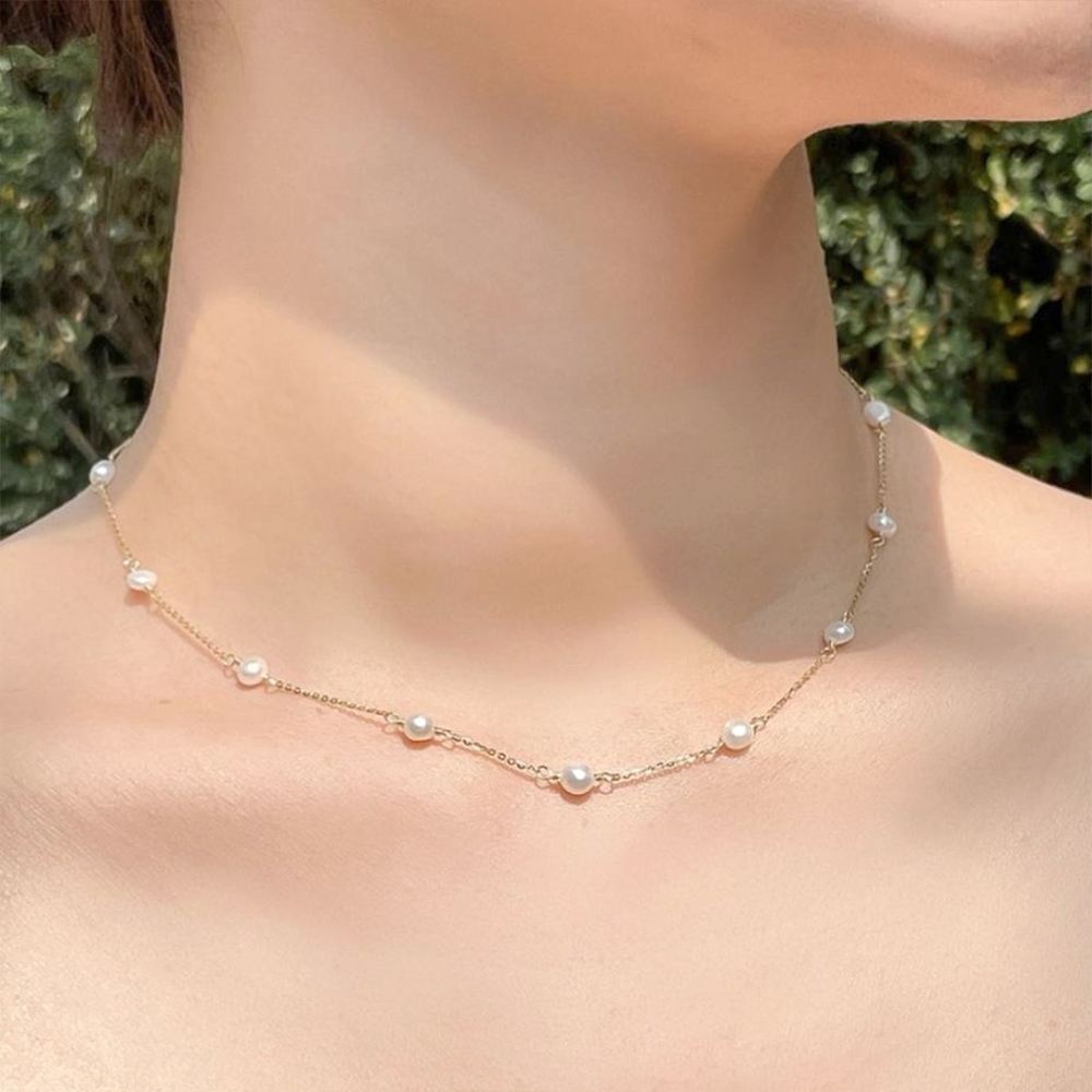 韓版 925純銀 INS 小紅書 珍珠項鍊 銀飾 飾品 簡約項鍊 純銀項鍊 銀項鍊 韓國項鍊 項鍊 女生項鍊 319