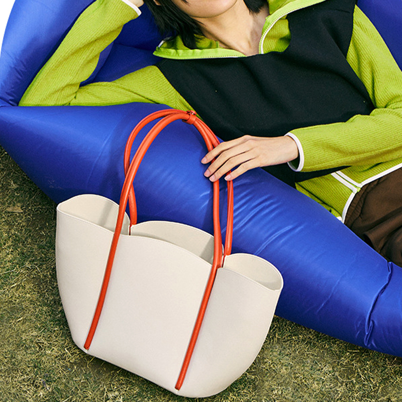 包包女 女包  托特包 單肩包 托特包女生 韓版花瓣托特包 時尚休閒手提包 手提托特包 防水托特包 大容量托特包 021