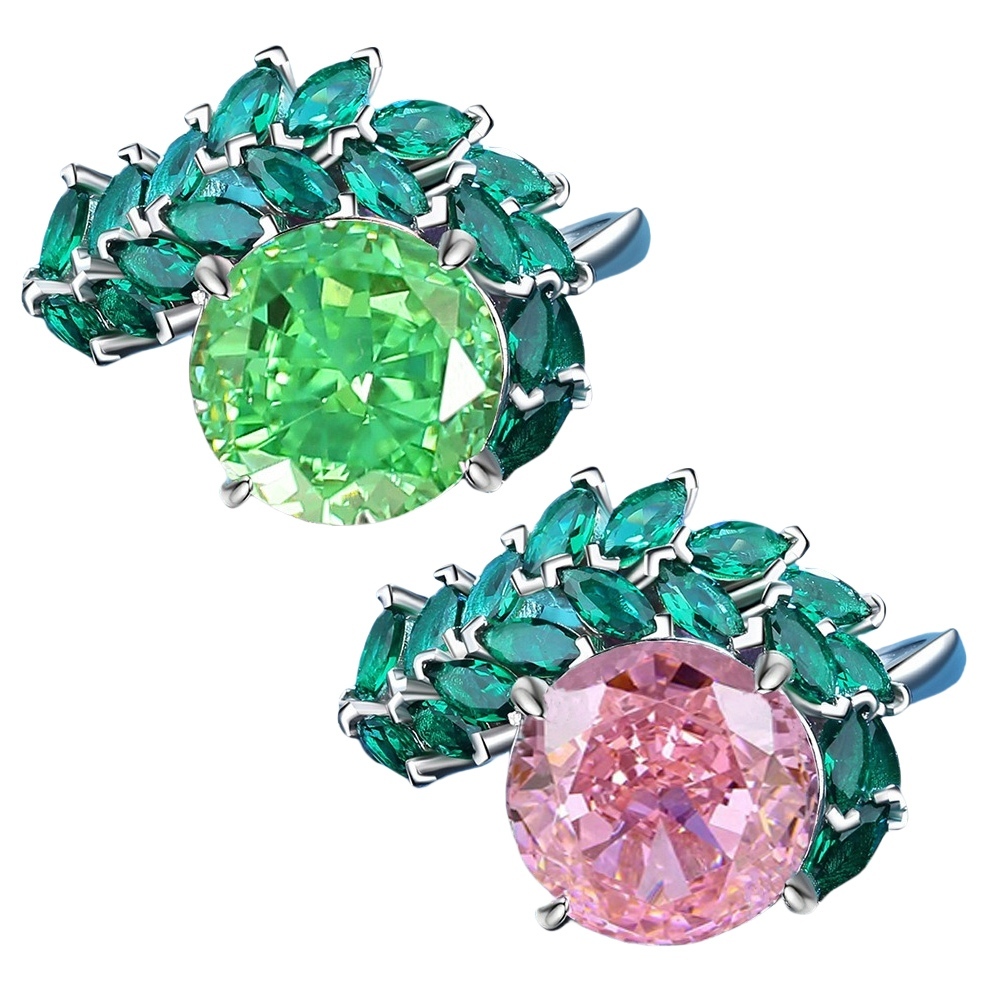 925純銀戒指 戒指女生 鋯石戒指 銀戒指 通體純銀 銀飾 祖母綠戒指 情侶禮物 生日禮物女生 一週年禮物 148