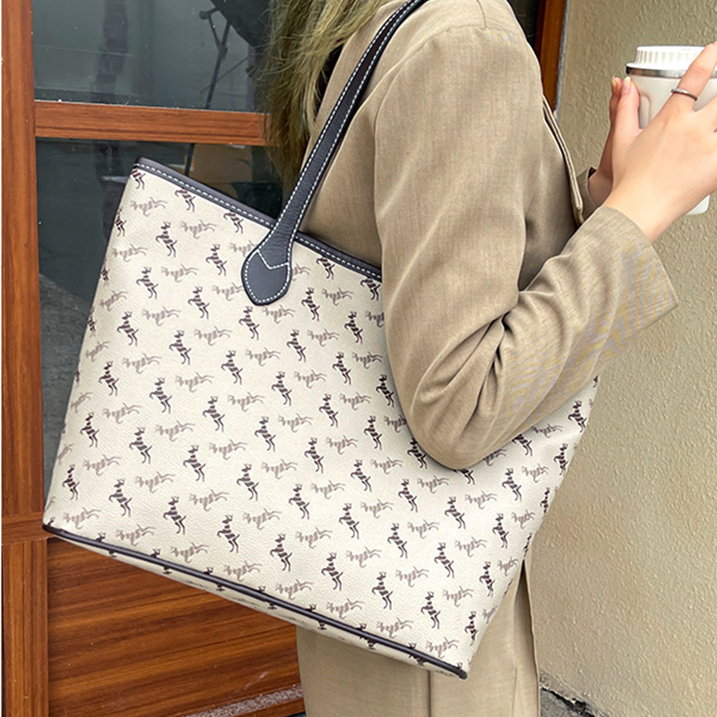 包包女 包包 腋下背 托特包 大包包 托特包女生 大容量單肩包 女士通勤包 手提托特包 皮革托特包 拉鍊托特包 339