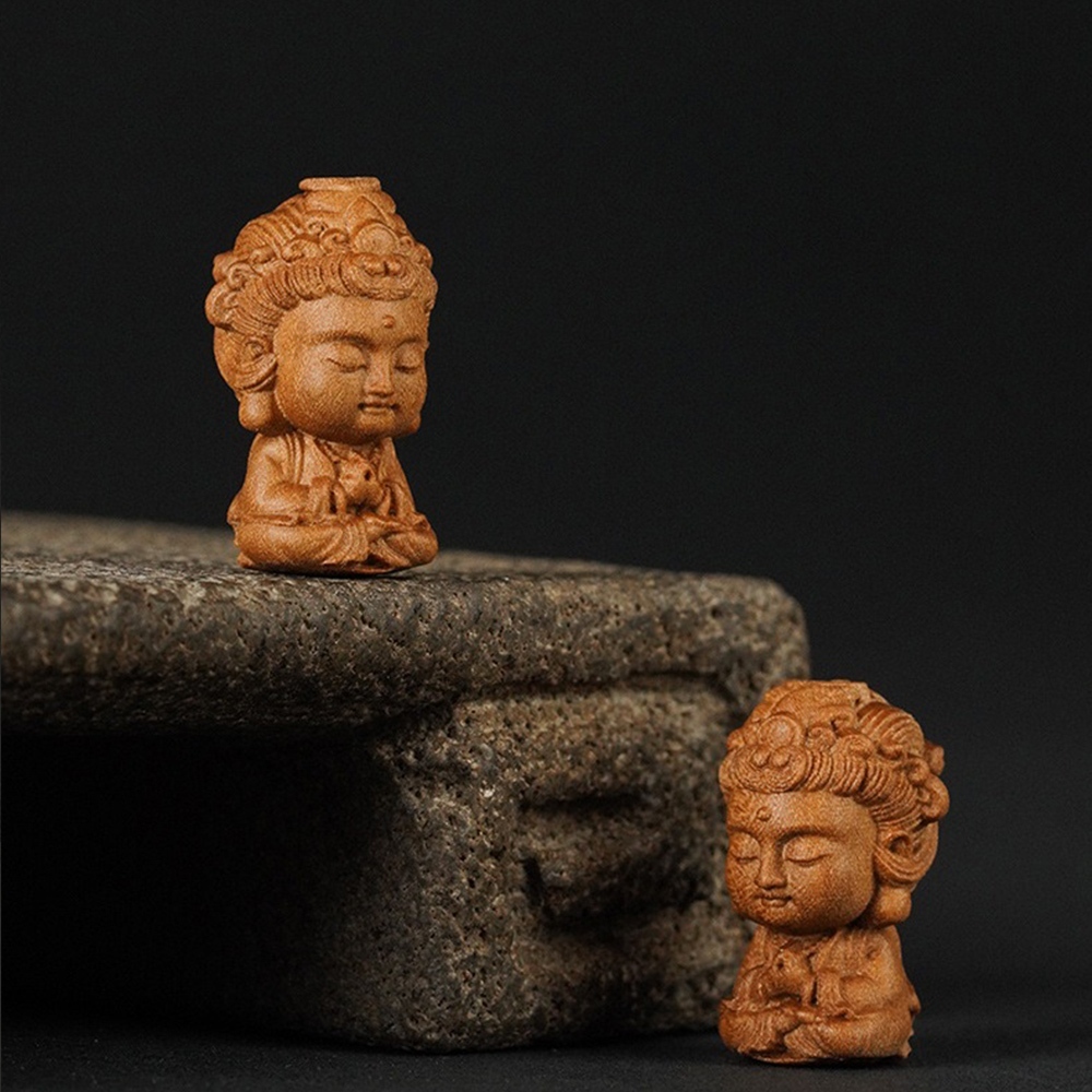 觀世音菩薩 串珠配件 精品吊飾 擺飾 裝飾 觀音佛像 檀香 木雕 守護神 護身符 辟邪 招財納福 保平安 小禮物 025