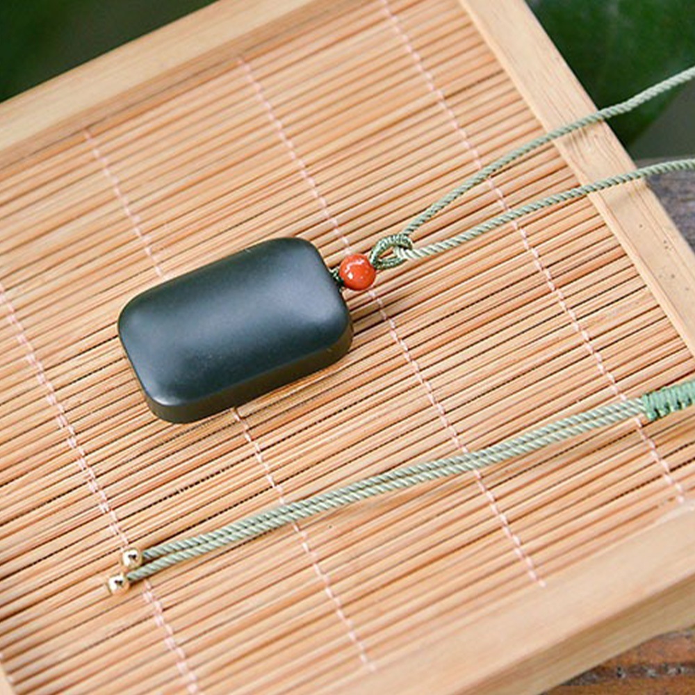 項鍊 女生項鍊 飾品 墨玉 吊墜 吊飾 玉珮 吊墜 招財項鍊 保平安 和田玉 無事牌 玉石項鍊 送媽媽 生日禮物 215