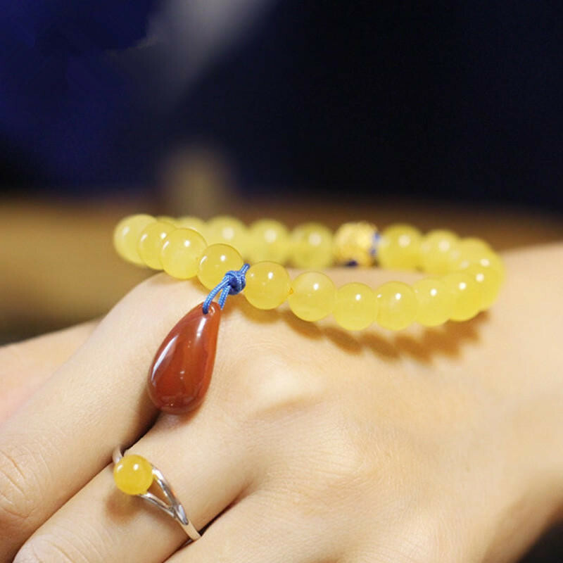 手鍊 手串 手鍊女 蜜蠟手珠 蜜蠟手串 南紅瑪瑙 招財手鍊 能量手環 水晶串珠 水晶手串 蜜蠟手串 情侶禮物 213