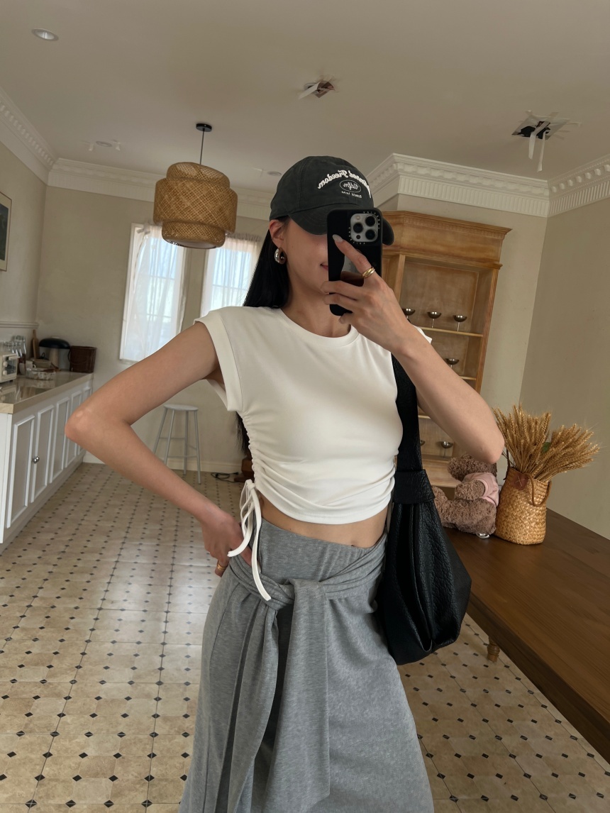 飛袖側抽繩休閒上衣*4色