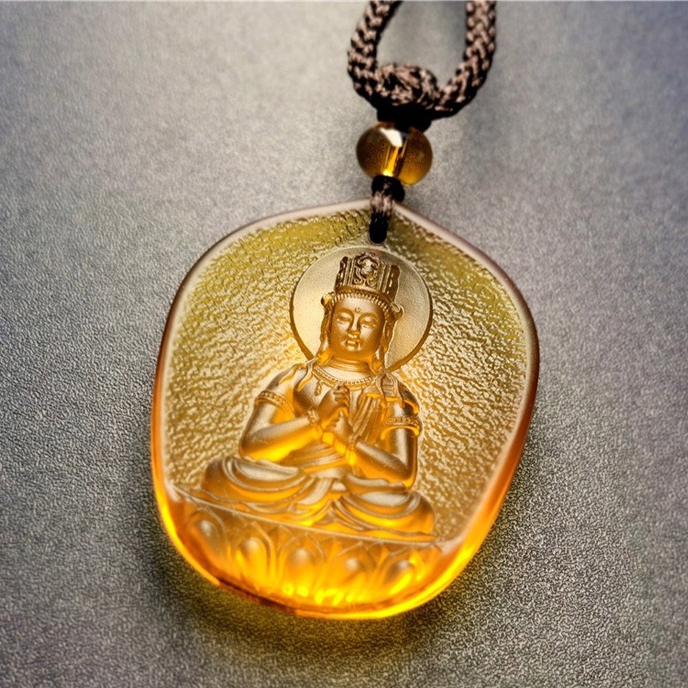 項鍊 吊墜 飾品 男女同款 觀音項鍊 吊飾 首飾 琉璃項鍊 護身符 辟邪項鏈 保平安 開運項鏈 守護神 小禮物 208