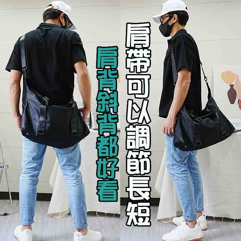 男包 健身包 運動包 側背包 手提包 運動包包 尼龍斜背包 通勤包 上課包包 黑色尼龍包 運動斜背包 單肩包 144